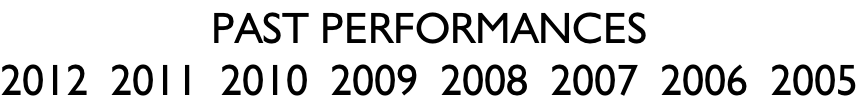 Past Performances 2012  2011  2010  2009  2008  2007  2006  2005